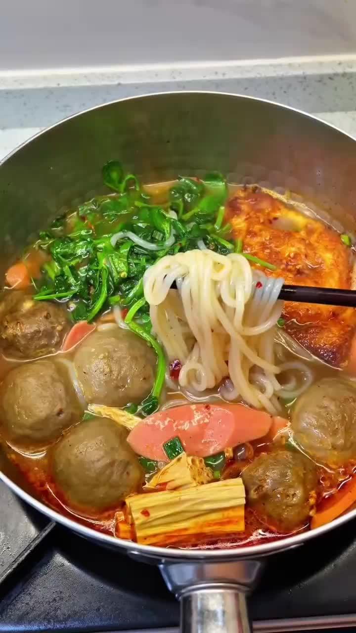 十分钟煮一碗元气满满的米粉!巨简单好吃