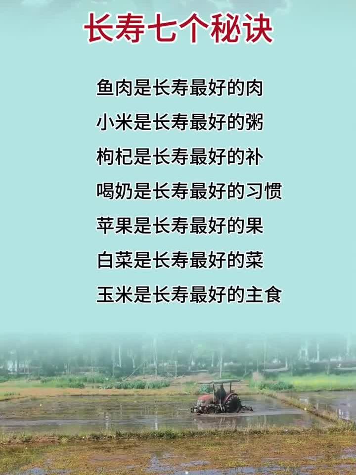 长寿七个秘诀,小米是长寿最好的粥,白菜是长寿最好的菜