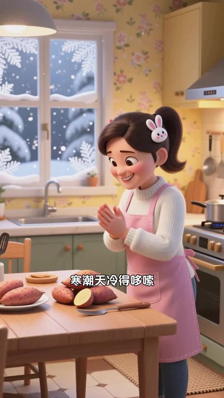 寒潮天吃香甜的烤红薯干，软糯解馋补充能量