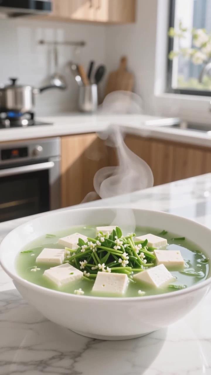 春季吃荠菜豆腐羹,美味做法贴合健康养生～