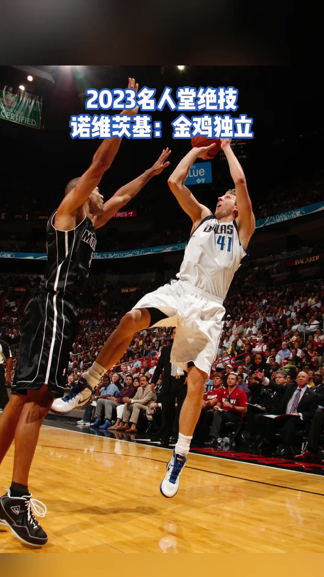 「2023名人堂绝技:诺维茨基金鸡独立」每当有人使出“金鸡独立“,你都会想起那个无解的天王