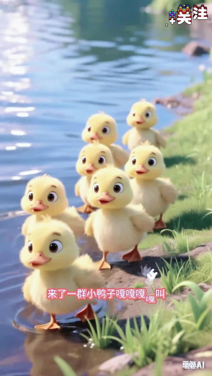 0-6岁儿歌来了一群小鸭子