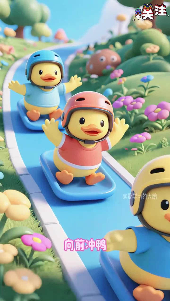 早教儿歌《加油鸭》早教儿歌，动画启蒙，儿歌动画，龙宝宝，跳舞儿歌，贝乐虎儿歌，儿