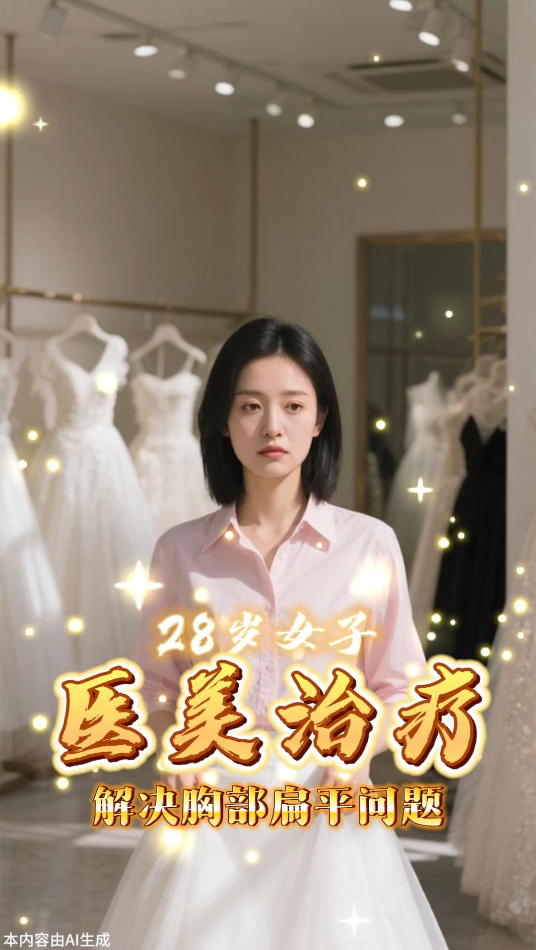 女子因胸部扁平常陷尴尬,术后三月穿深V婚纱重拾自信