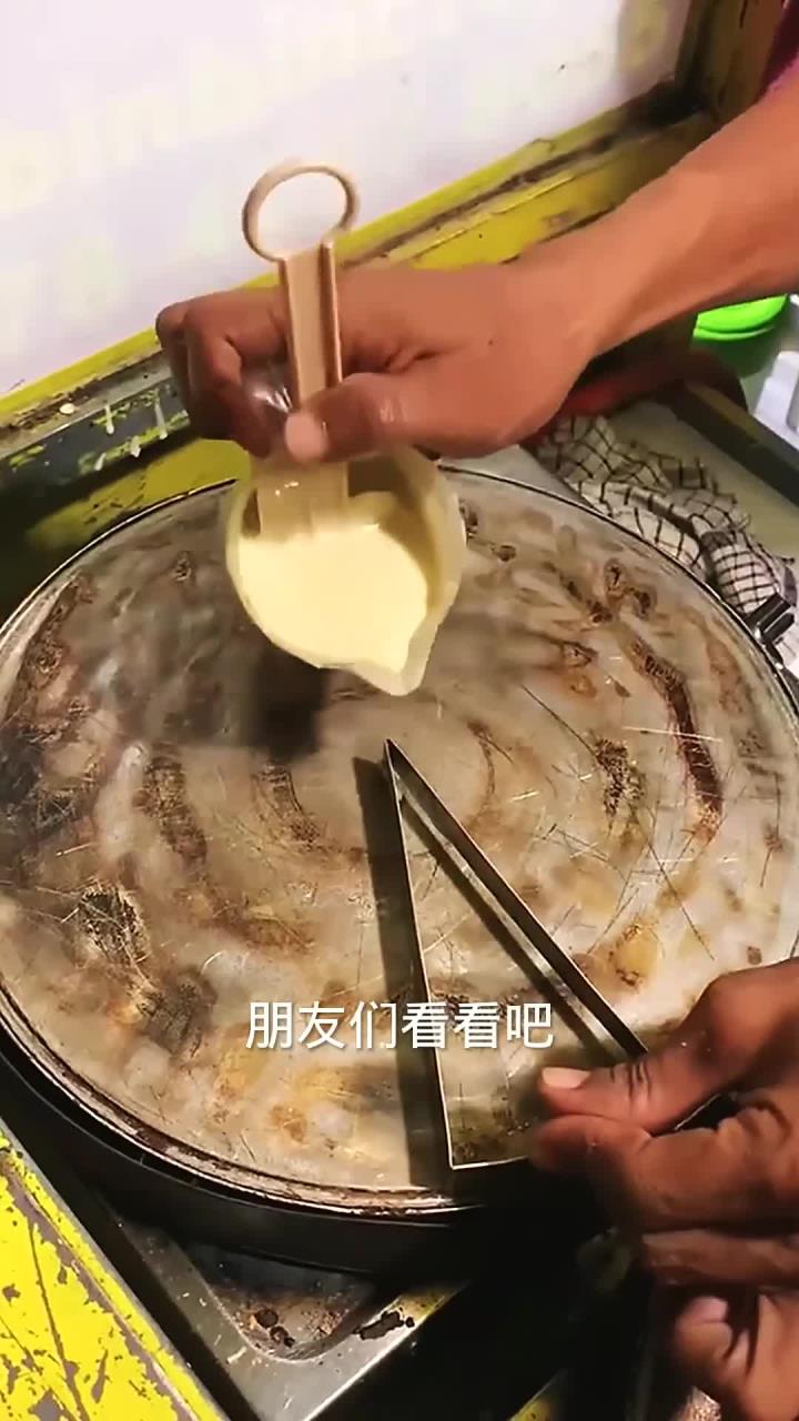 用工具快速摊煎饼