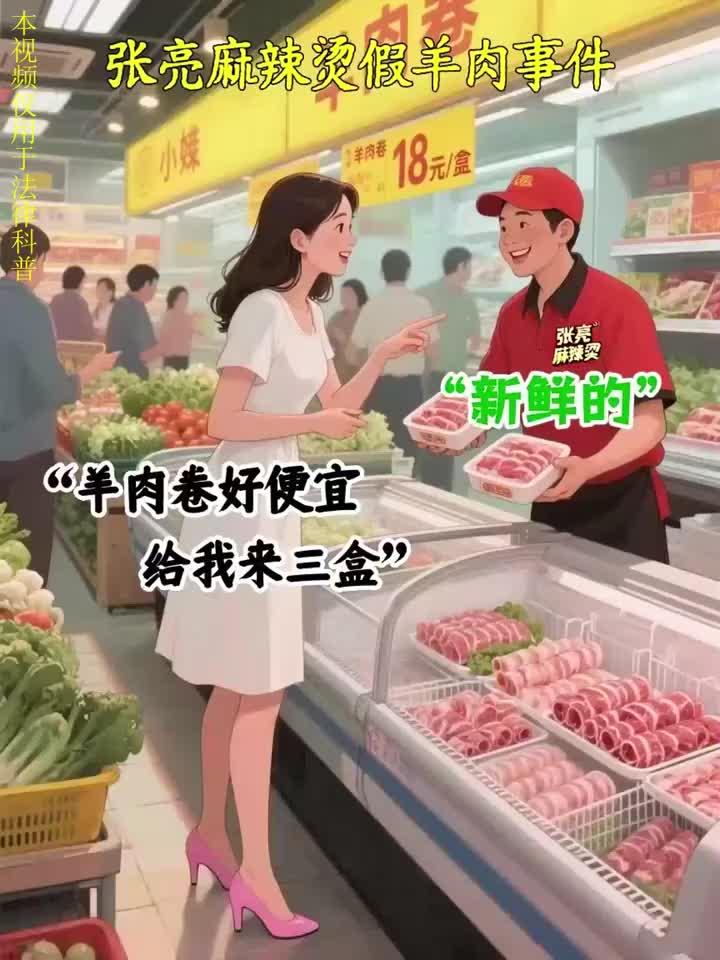 张亮麻辣烫假羊肉卷事件……「法律解读」