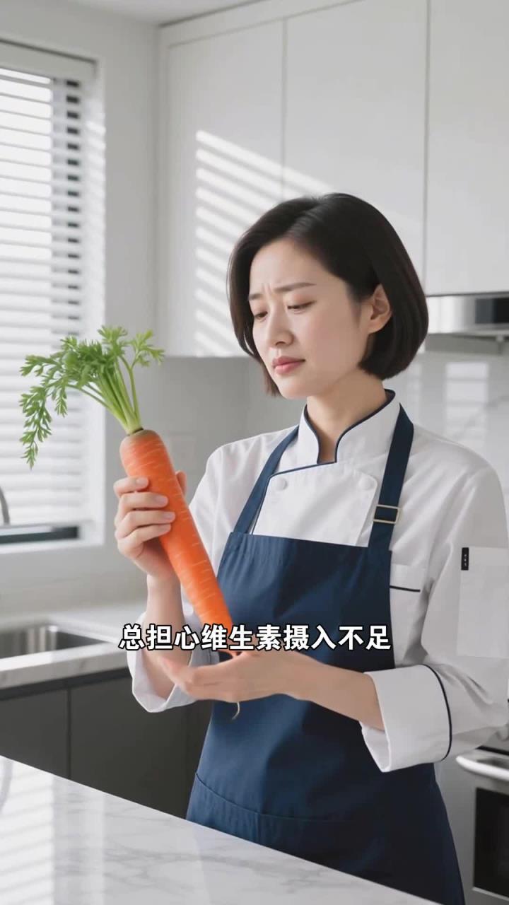 胡萝卜炒西兰花,补充维生素,强免疫