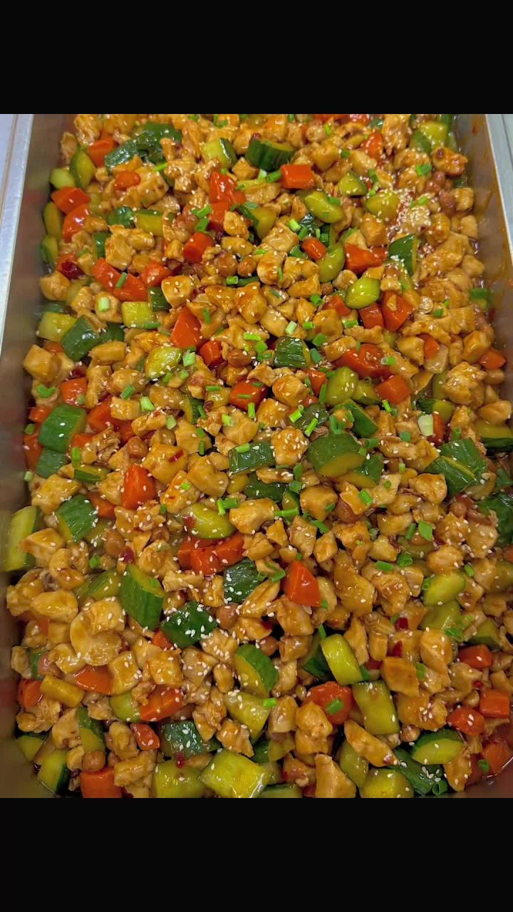 食堂大锅菜,宫保鸡丁,做法教程分享,每天都在用心教做菜宫保鸡丁