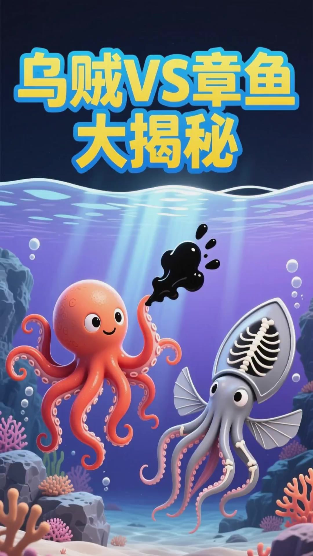少儿科普百科，怎么分辨乌贼和章鱼呢？