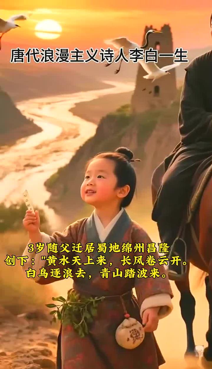 唐代著名浪漫主义诗人李白一生
