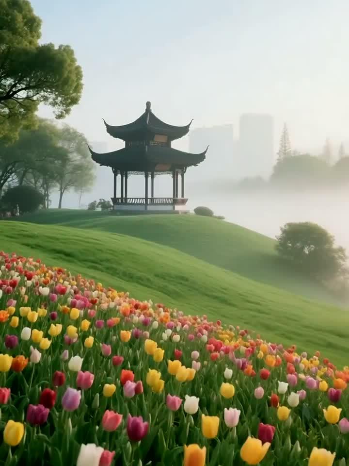 太子湾公园 春日郁金香盛放 解锁浪漫春景