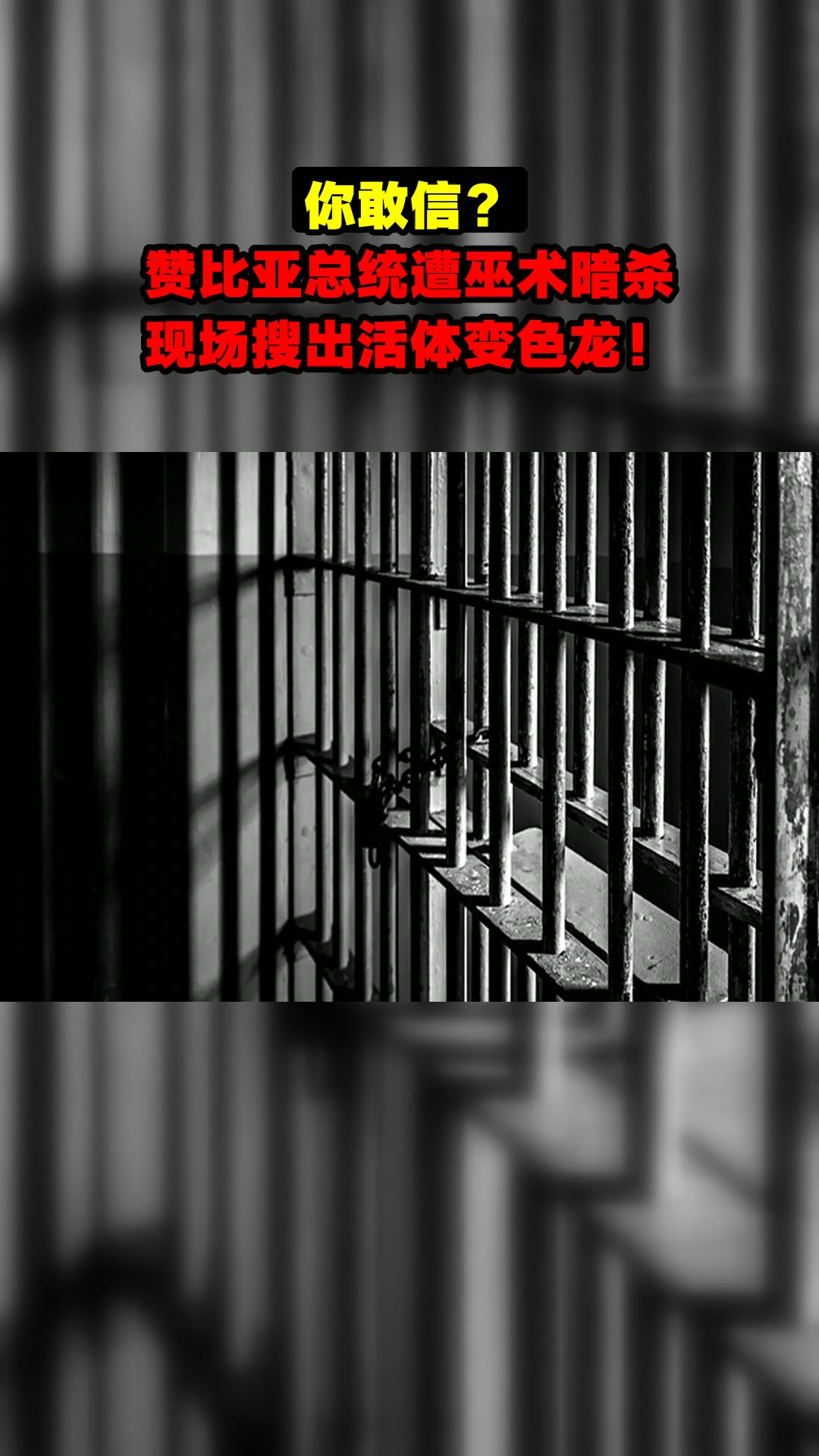 你敢信?赞比亚总统遭巫术暗杀,现场搜出活体变色龙!