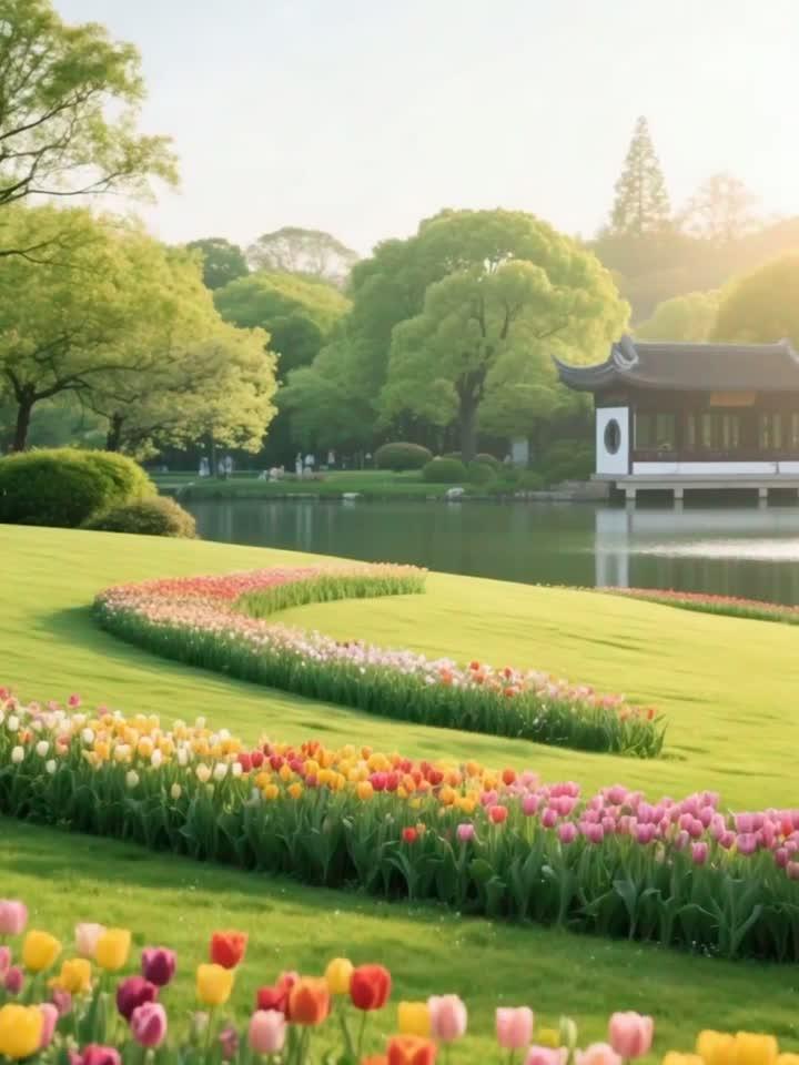 杭州太子湾公园郁金香花海！附避开人潮的4个秘密时段