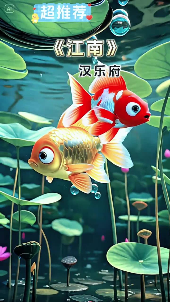 《江南》汉乐府 江南可采莲,莲叶何田田。鱼戏莲叶间。鱼戏莲叶东,鱼戏莲叶西