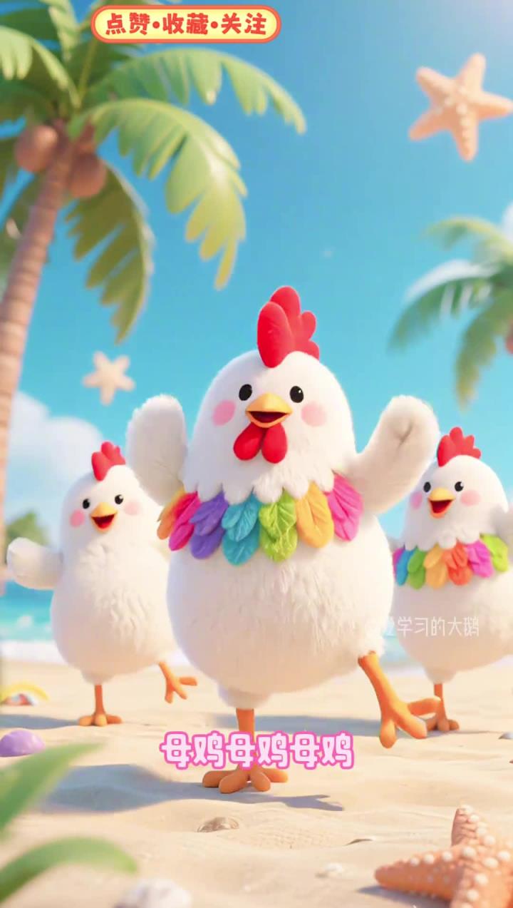 启蒙早教儿歌《小鸡小鸡咯咯哒》,母鸡母鸡母鸡小鸡小鸡小鸡,儿童启蒙早教儿歌,好听
