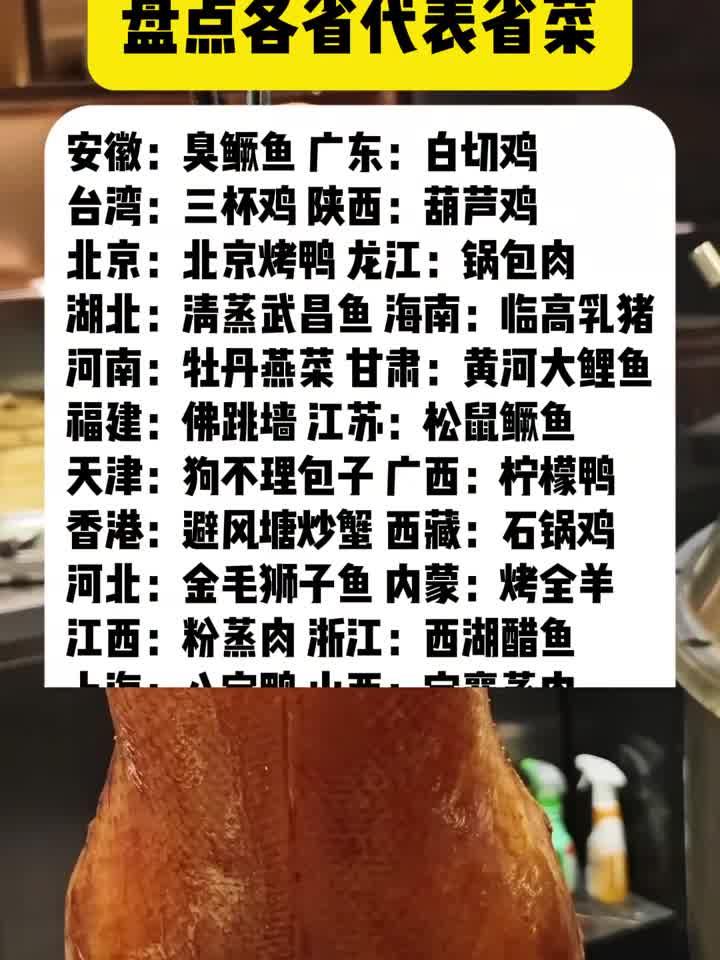盘点各省代表菜系