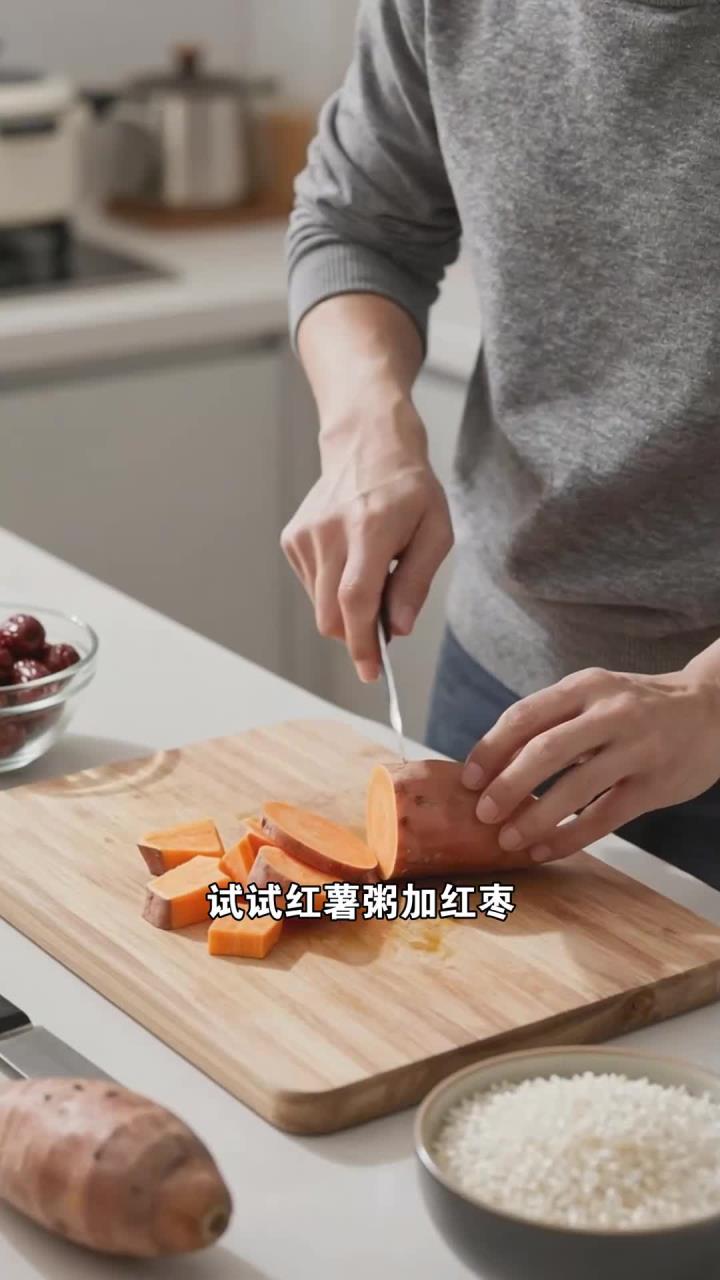 红薯粥蒸制加红枣，暖身吃它，上班族能让身体更温暖吗？