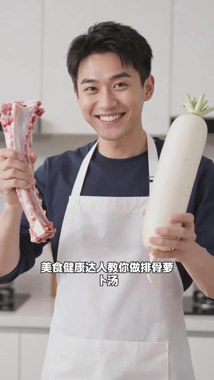 排骨配萝卜,炖汤喝一碗,胀气全跑掉