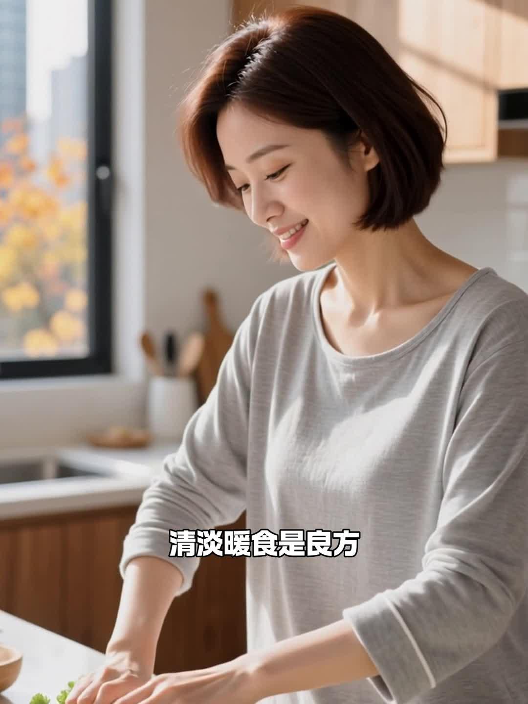 煮萝卜丝汤 吃豆腐炖白菜 喝小米粥 清淡暖食护脾胃