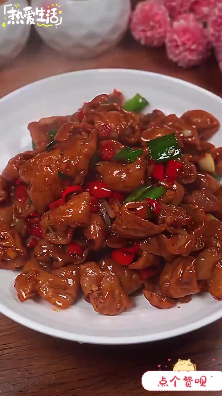 爆炒肥肠 家常菜 美食教程 美味下饭菜