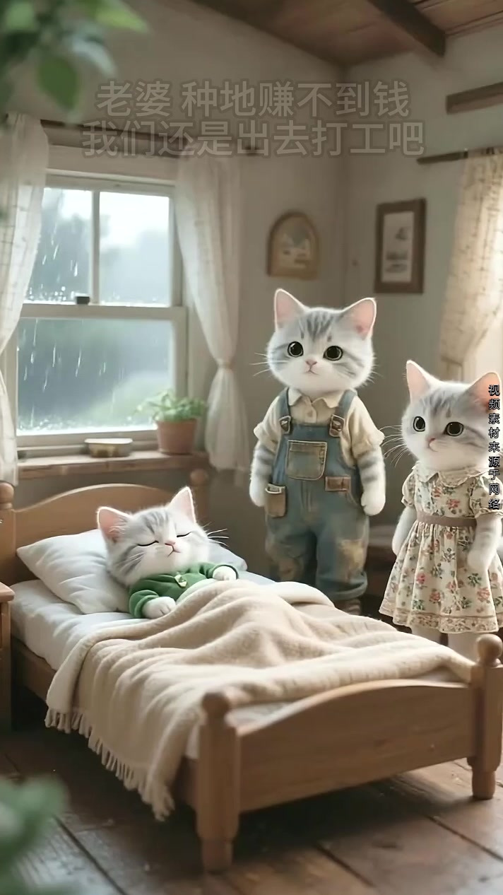 想念爸妈的每一夜,你们小时候是否也这样 猫爸猫妈外出打工,留