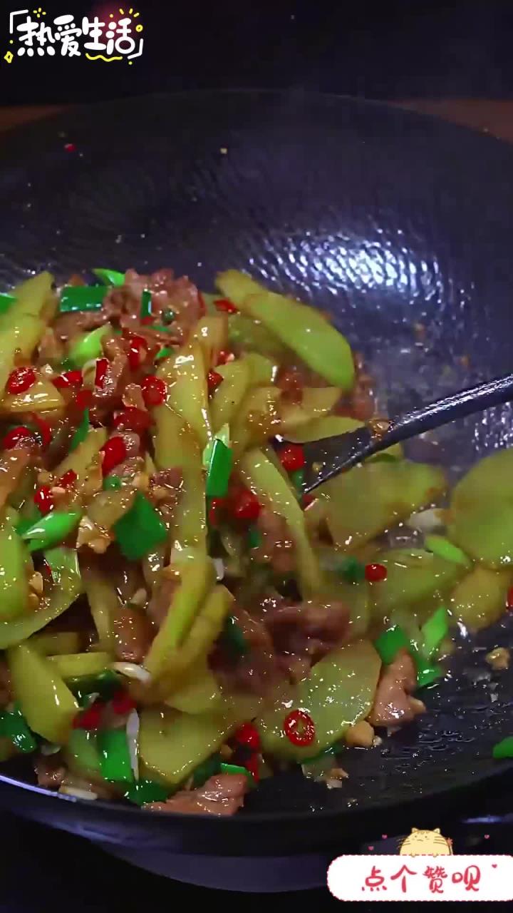 太好吃了莴笋炒肉 家常菜 湘菜