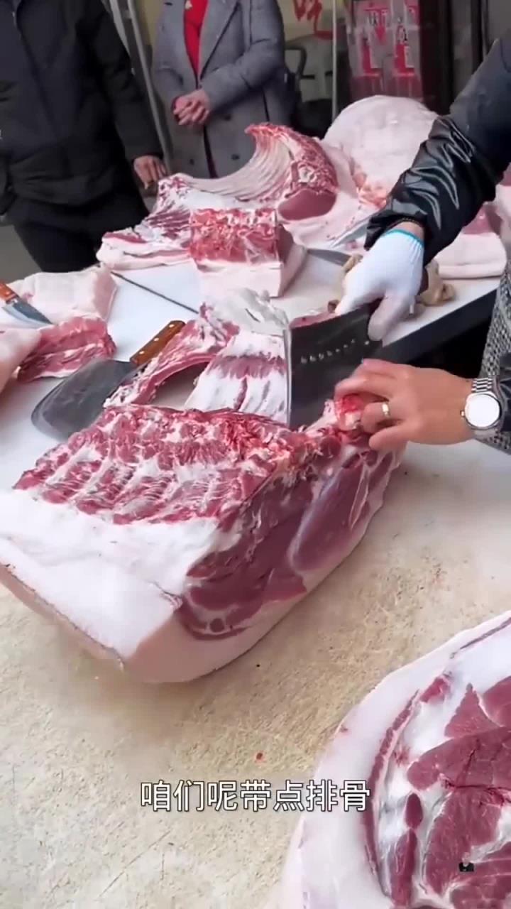农村土猪肉非常好吃