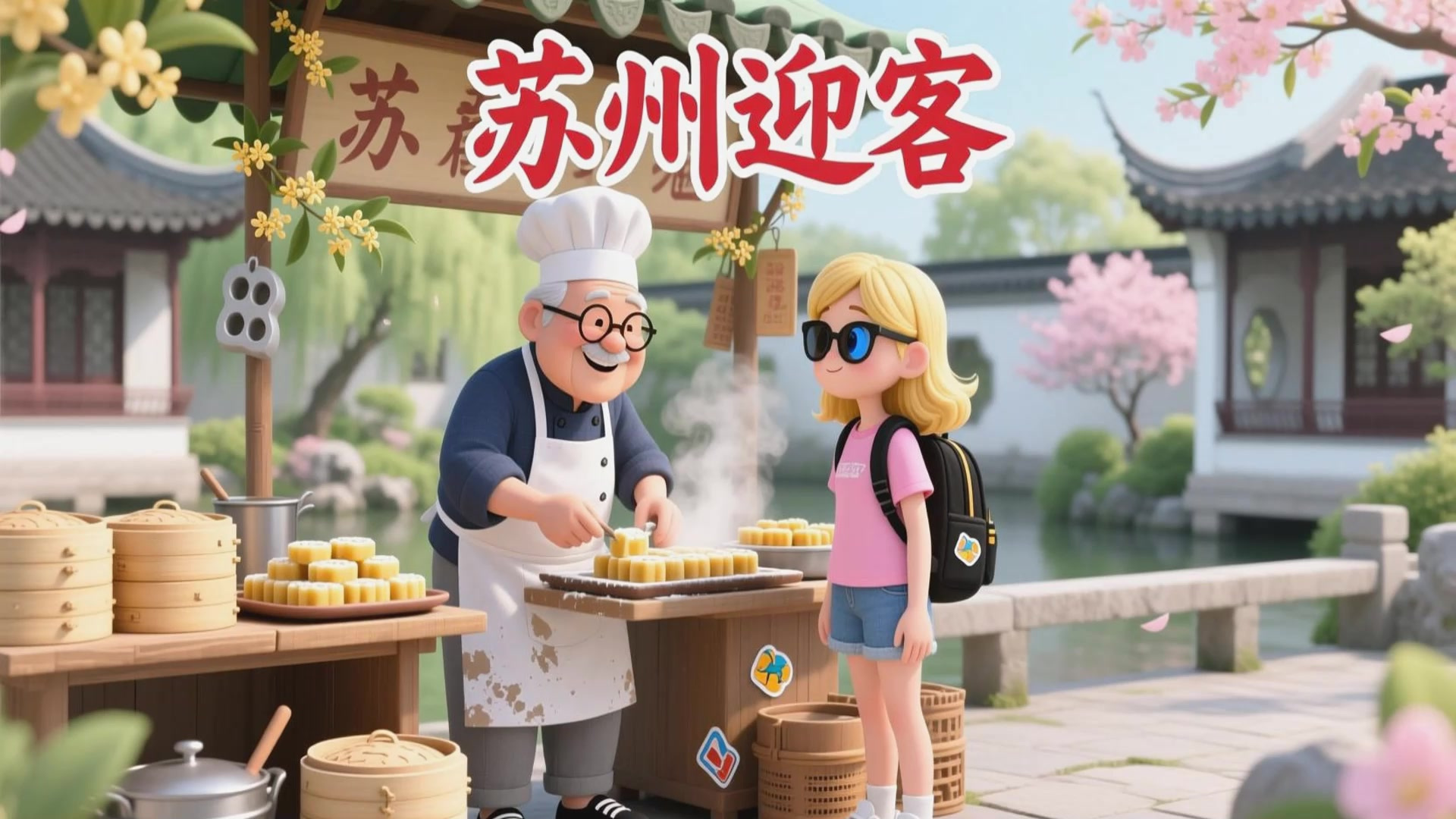 苏州这下出名了,已经火到外国去了,大批游客蜂拥而入