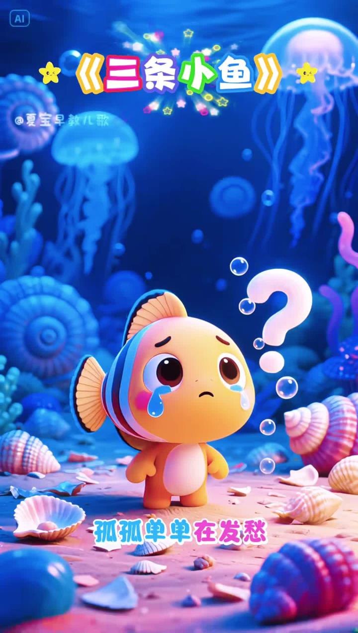 《小鱼水中游》早教儿歌