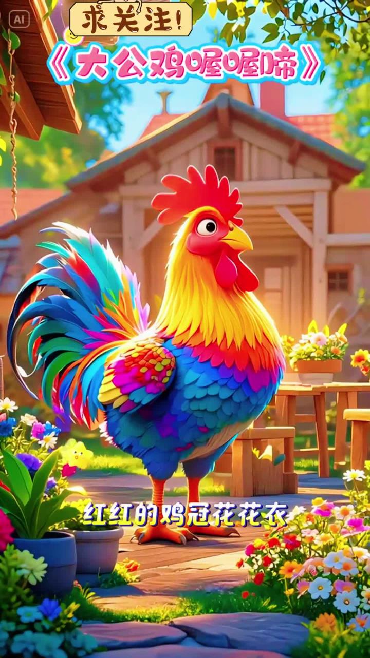 《大公鸡喔喔啼》儿歌