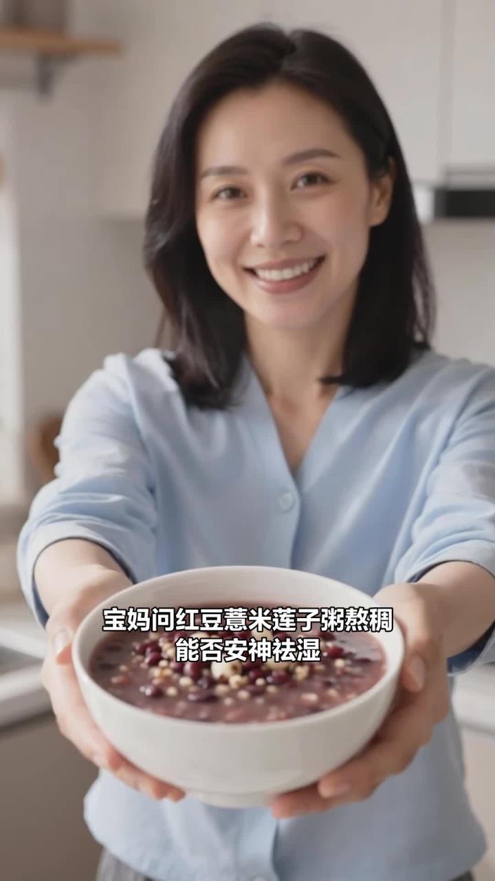 红豆薏米莲子粥熬稠，祛湿吃它，宝妈能安神又祛湿吗？