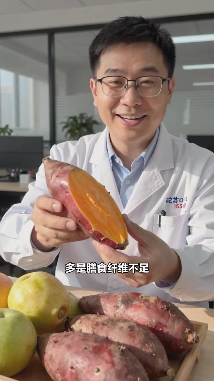 香甜的红薯块，蒸吃顺滑更通畅，肠道不畅吃它好