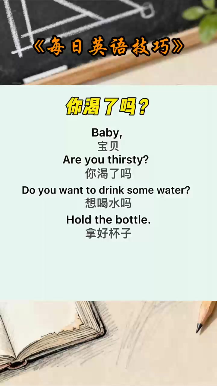 你渴了吗英语口语