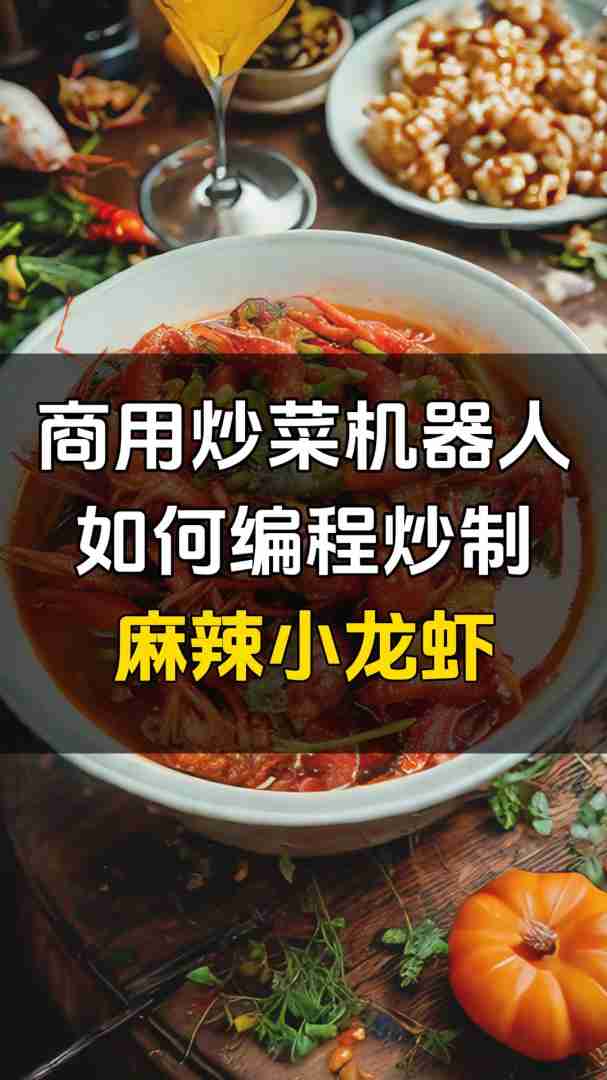 芯厨师炒菜机器人炒制麻辣小龙虾