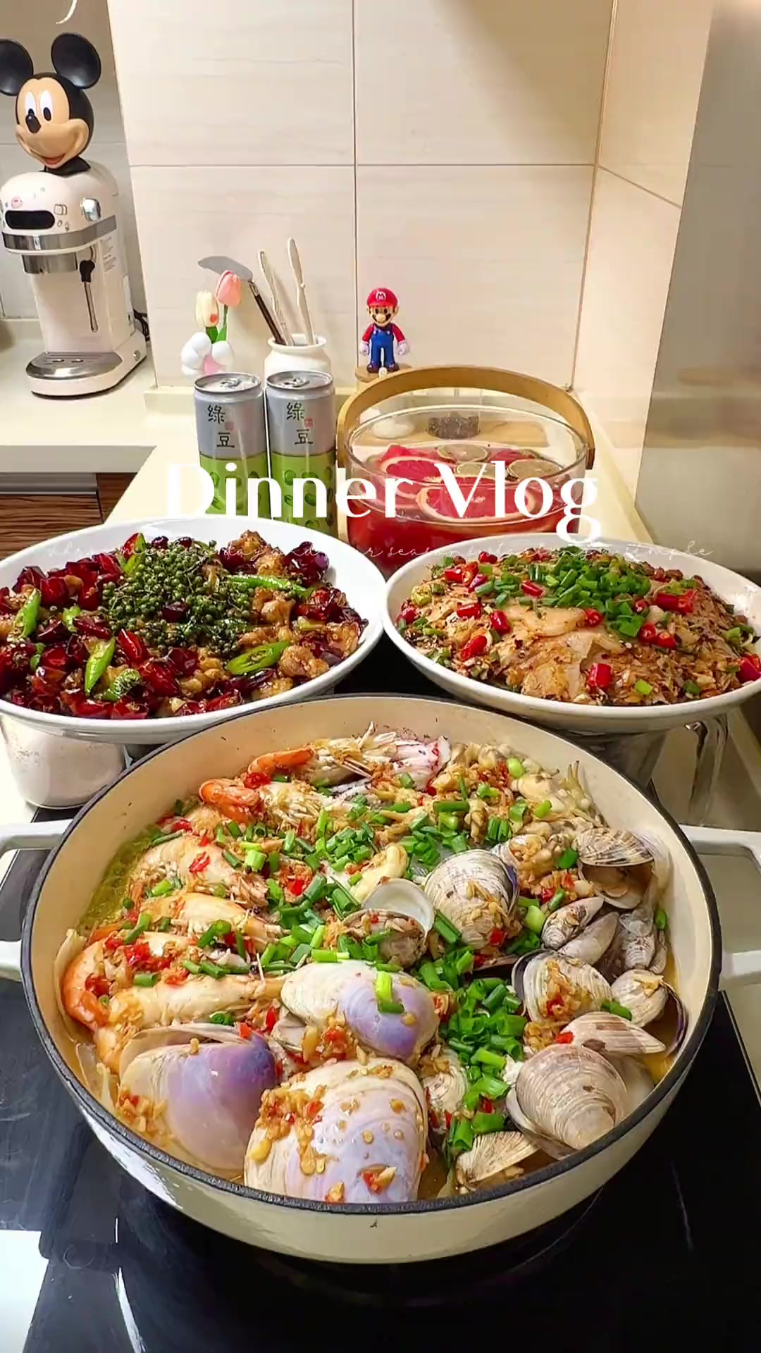 在家做饭|朋友又来家里玩啦!今日菜单 -海鲜焖锅