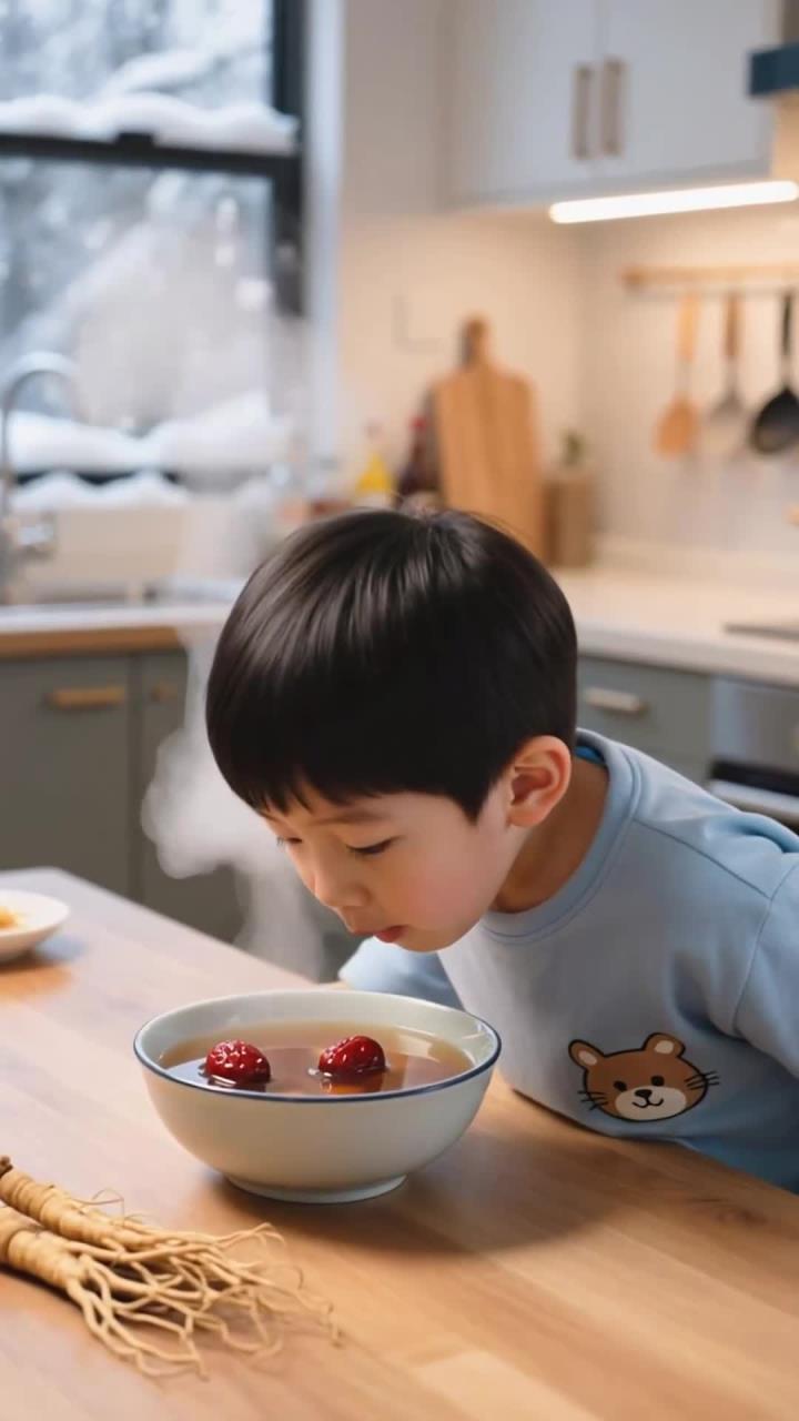 太子参 + 红枣煲汤 儿童 寒潮天补气血防流感