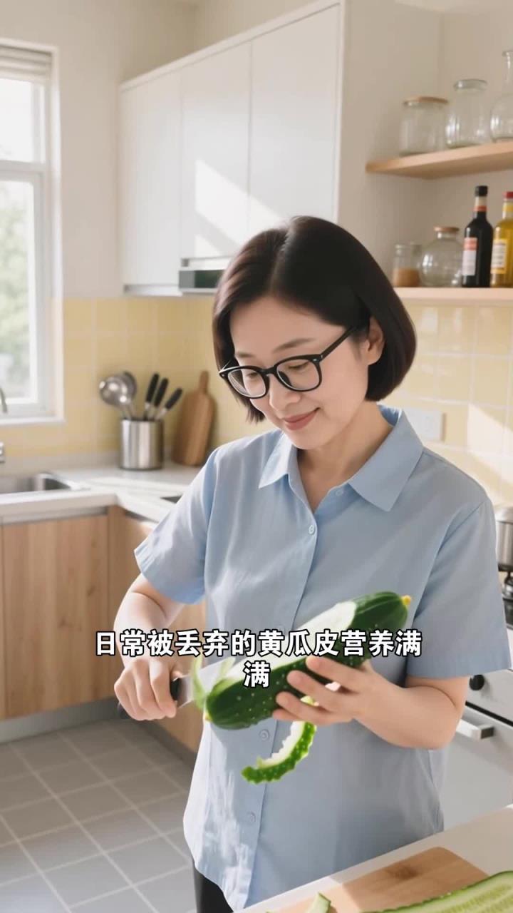 每天吃点黄瓜皮,清热利水超营养