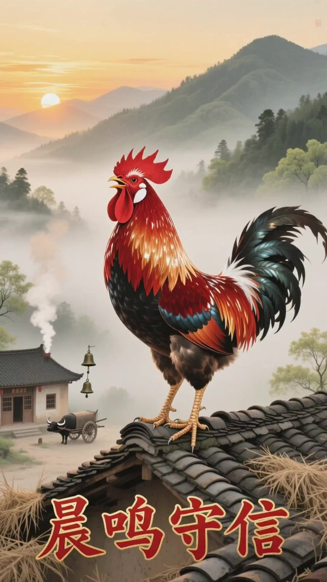 经典品德教育故事:《守信的小公鸡:按时叫醒大家起床》