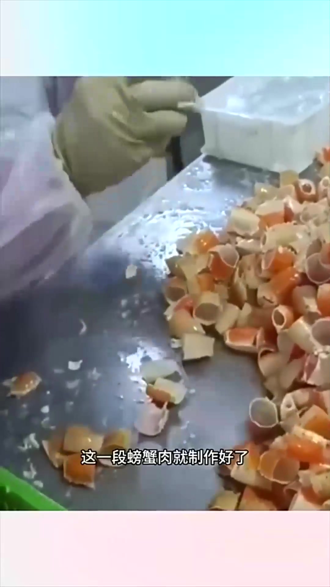  合成的螃蟹腿肉