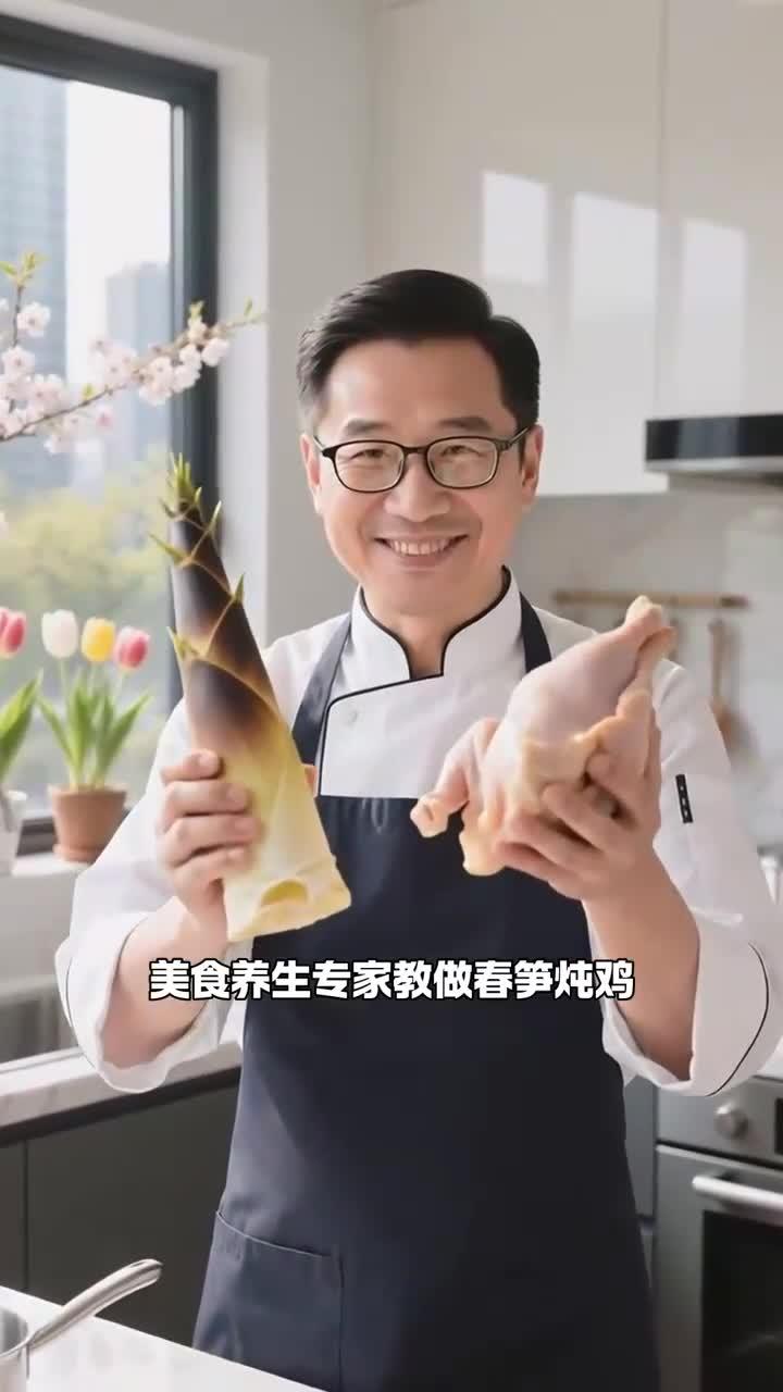 春季吃春笋炖鸡,健康养生鲜掉眉～