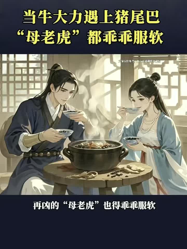 调好精气神身体更年轻,牛大力遇上猪尾巴,再凶的母老虎也得乖乖