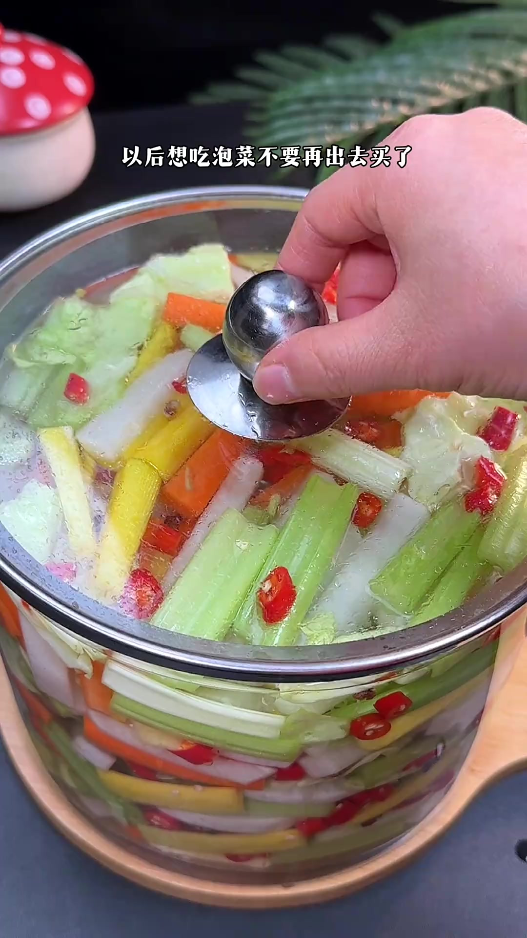 自己在家做的泡菜，酸脆爽口，比肉还好吃，太下饭了