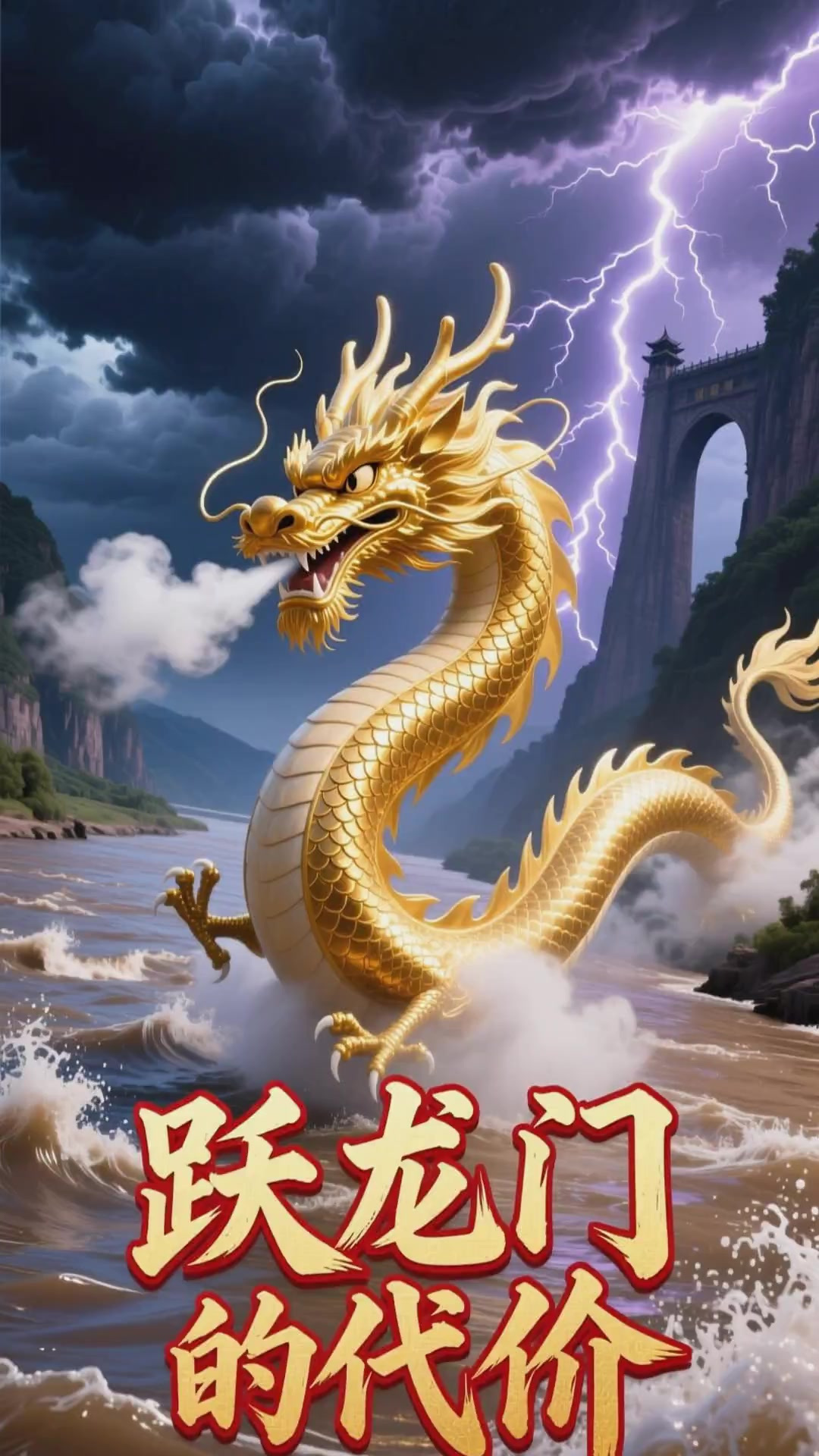 儿童寓言故事《新版鲤鱼跃龙门》