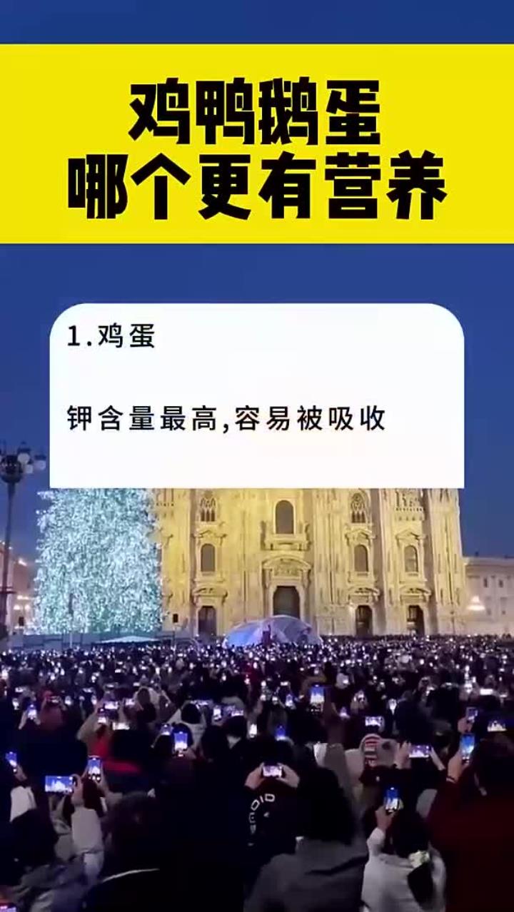 鸡鸭鹅蛋哪个更有营养
