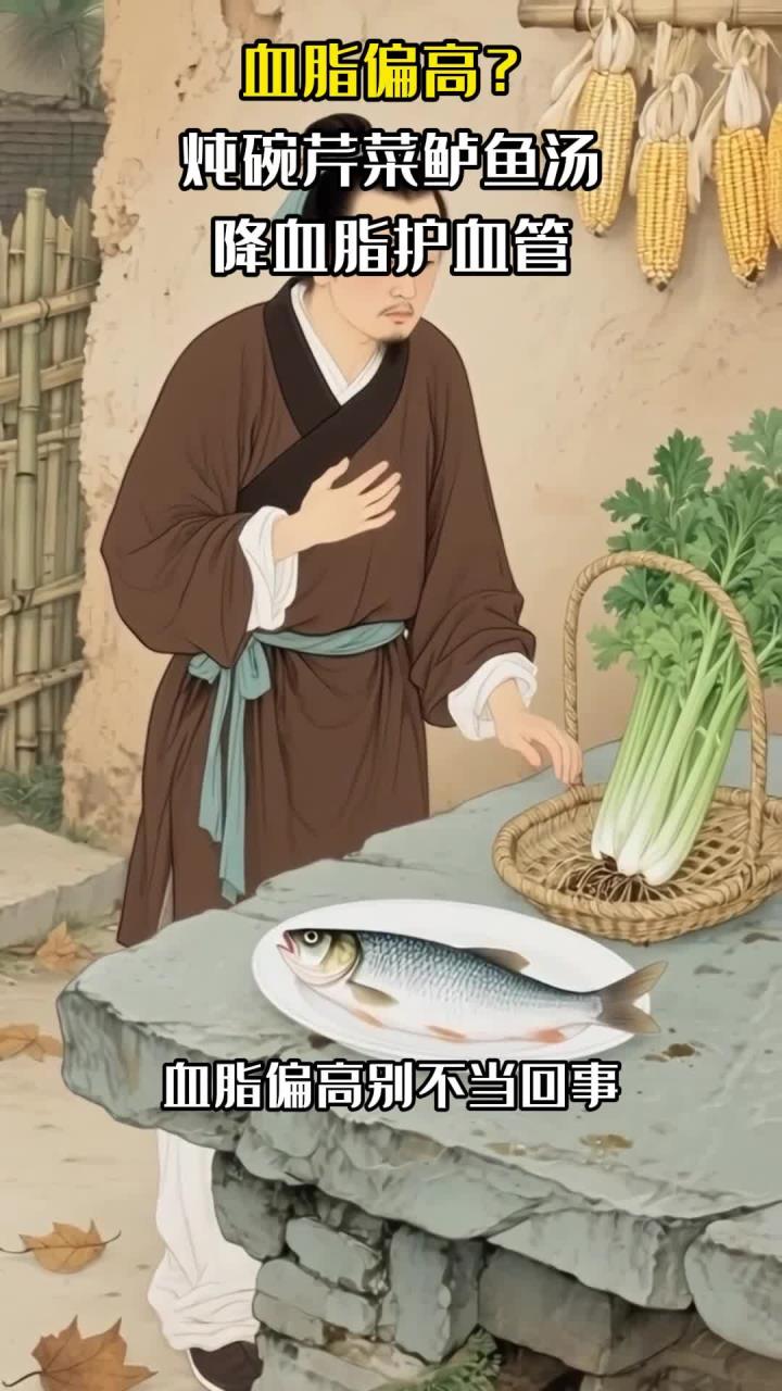 血脂偏高?炖碗芹菜鲈鱼汤,降血脂护血管