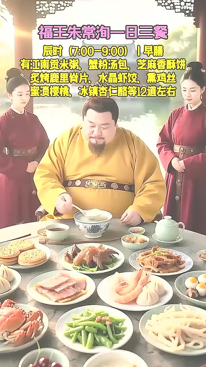福王的一日三餐!
