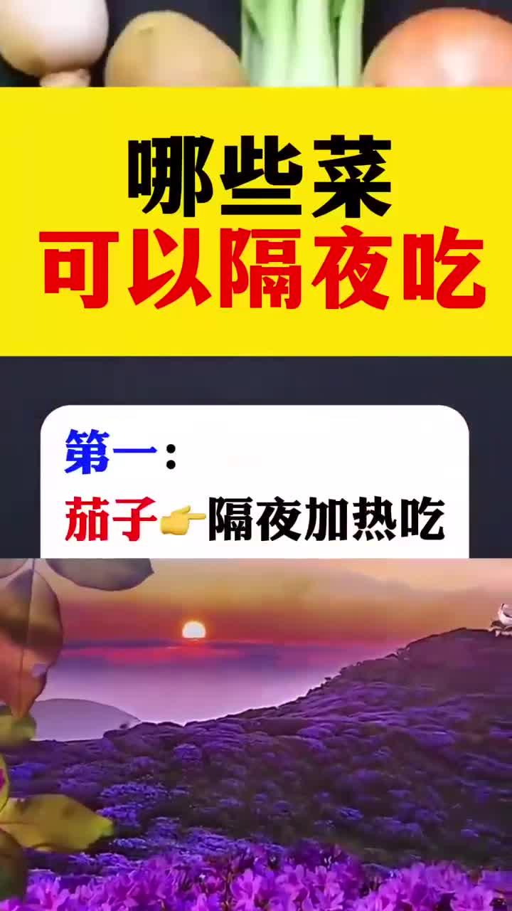 哪些菜可以隔夜吃