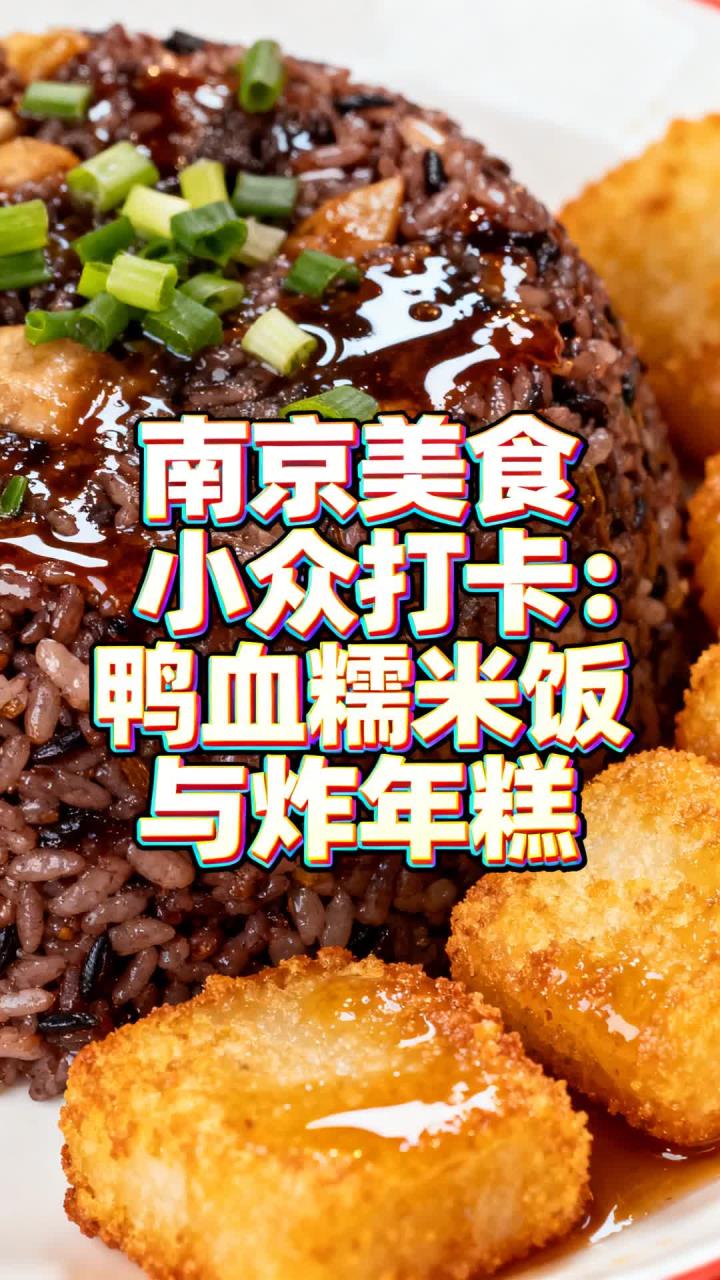 南京美食小众打卡：鸭血糯米饭与炸年糕