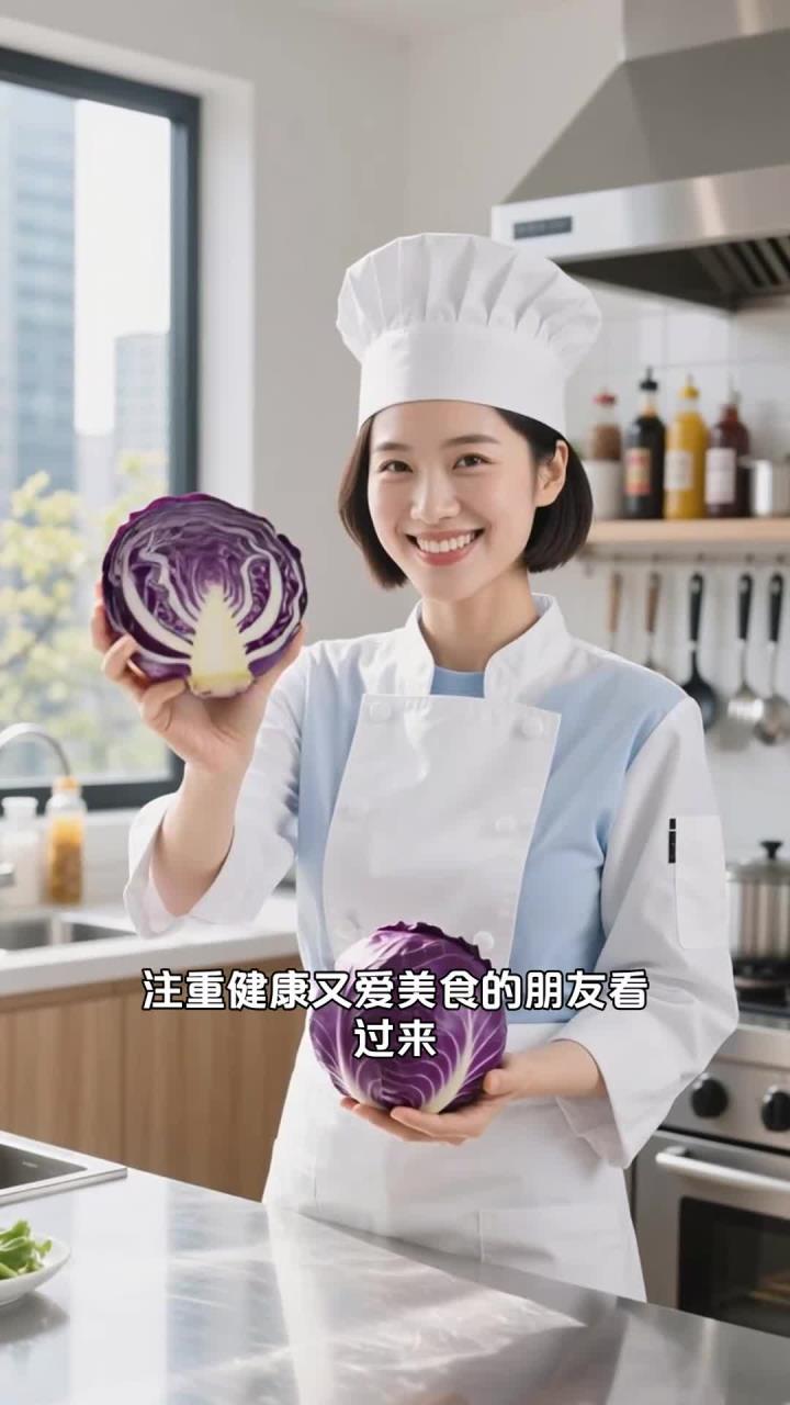 吃紫甘蓝搭配沙拉酱,健康养生提口感!