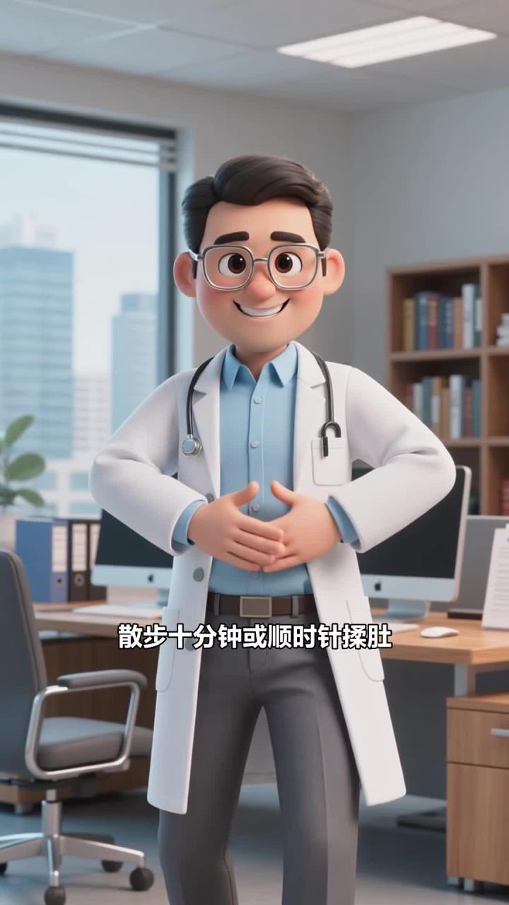 吃撑腹胀不消化难受,几招快速消食,肠胃轻松无负担